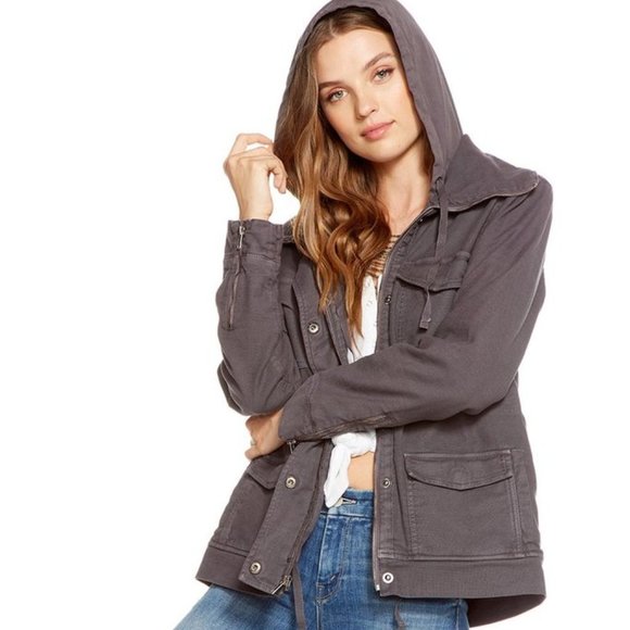 New CHASER Canteen Vintage Hooded Jacket S - Picture 11 of 16